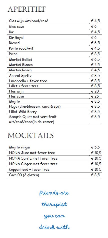 Menukaart Aqua Mundo 4