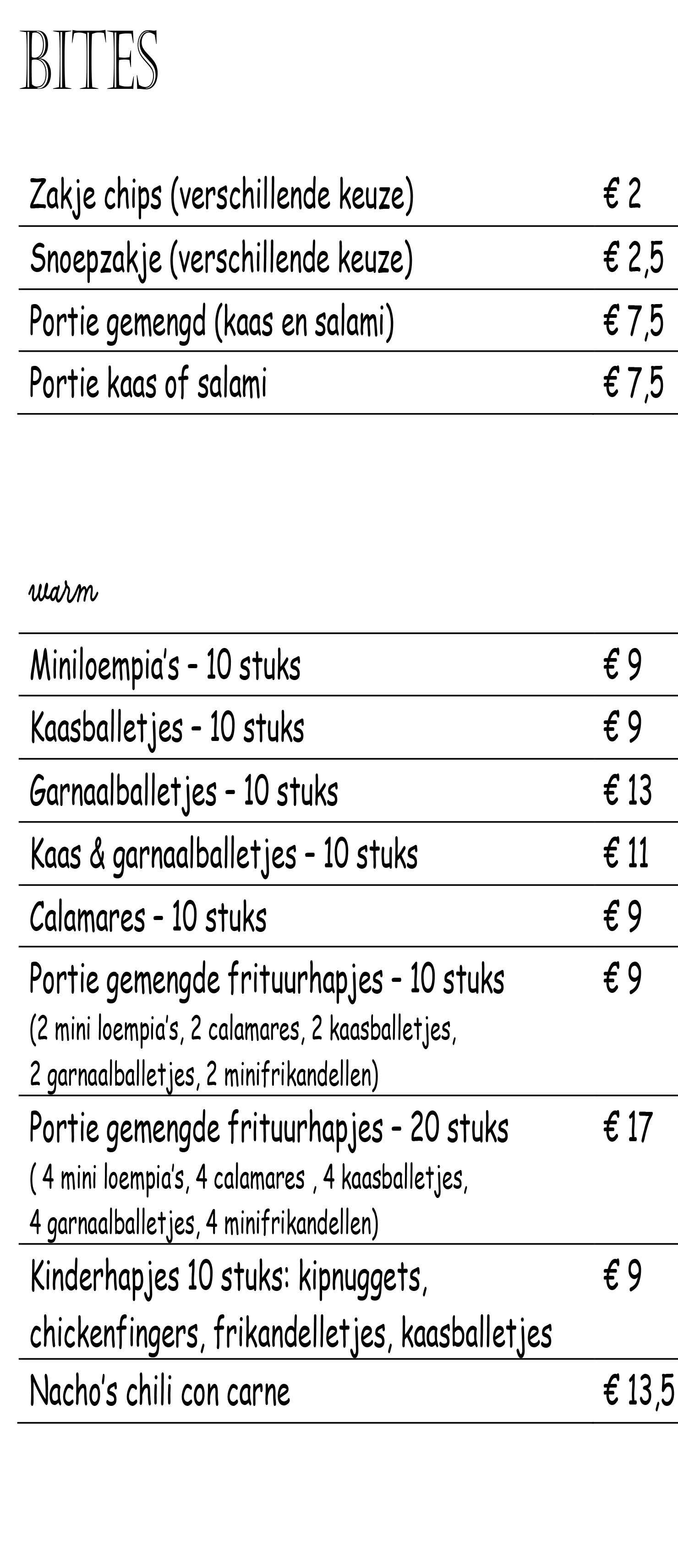 Menu Kaart 2024 7